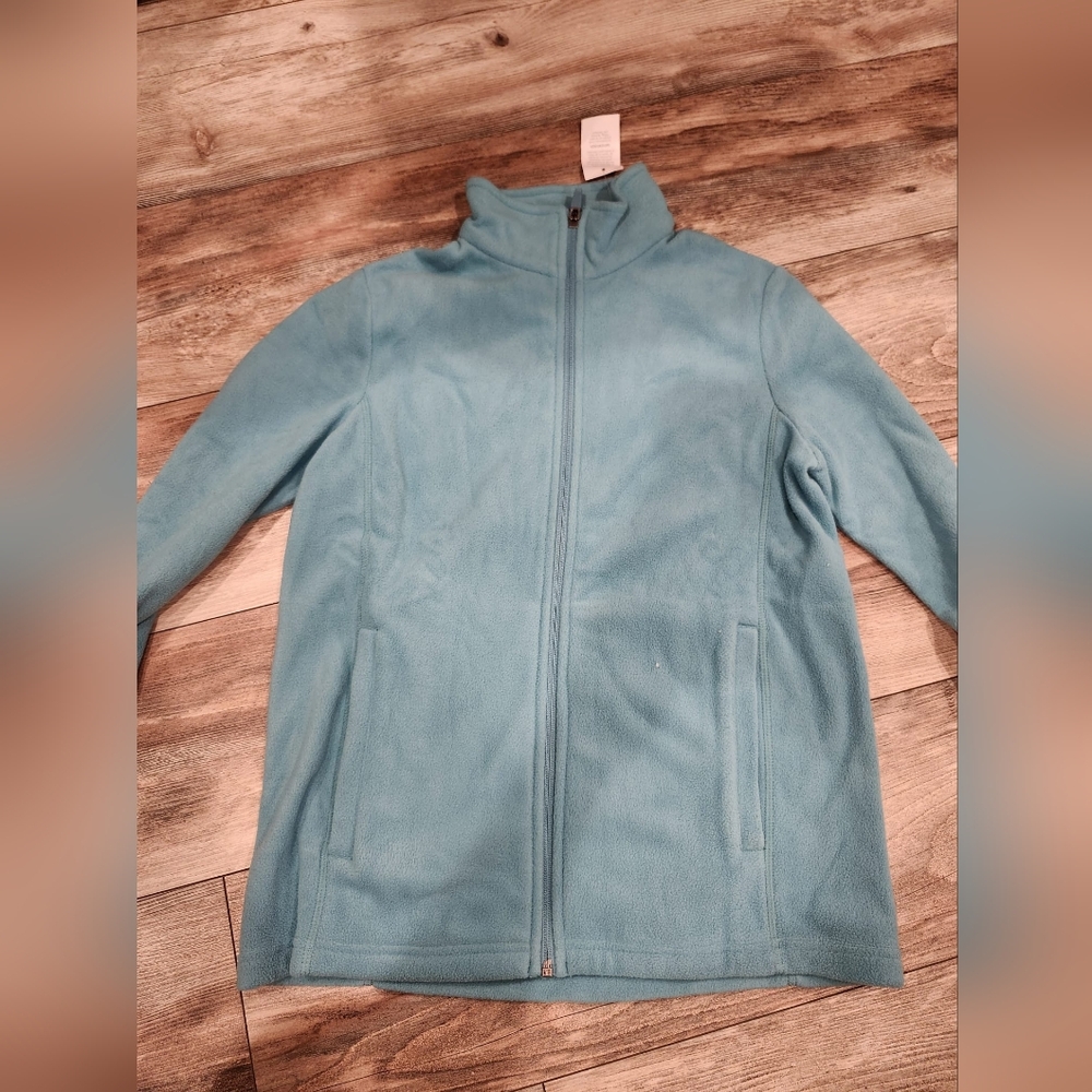 Women's Anyweather Fleece Full Zip Jacket teal - Picture 2 of 5